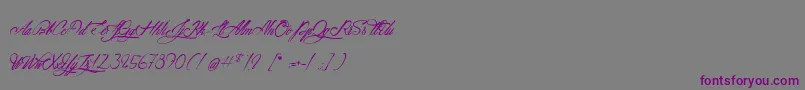 AtlantideStarlight-Schriftart – Violette Schriften auf grauem Hintergrund