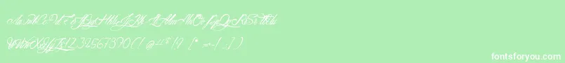 AtlantideStarlight Font – White Fonts on Green Background