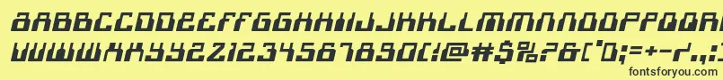 1968odysseyexpandital Font – Black Fonts on Yellow Background