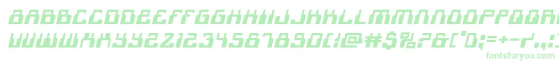 1968odysseyexpandital Font – Green Fonts on White Background