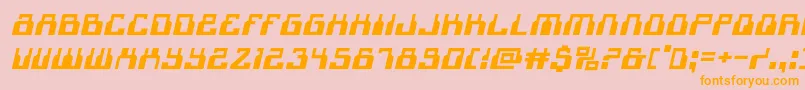 1968odysseyexpandital Font – Orange Fonts on Pink Background