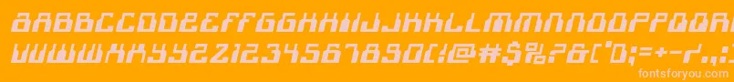 1968odysseyexpandital Font – Pink Fonts on Orange Background