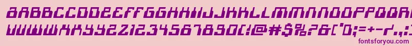1968odysseyexpandital Font – Purple Fonts on Pink Background