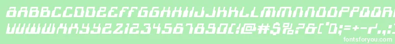 1968odysseyexpandital Font – White Fonts on Green Background