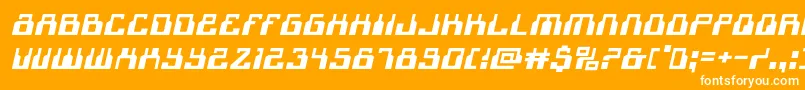 1968odysseyexpandital Font – White Fonts on Orange Background