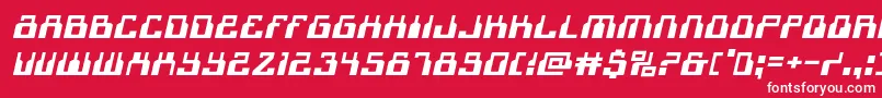 1968odysseyexpandital Font – White Fonts on Red Background