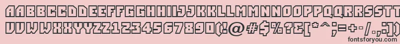 ASimplerclg Font – Black Fonts on Pink Background