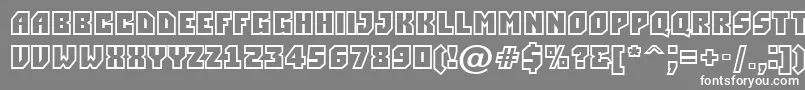 ASimplerclg Font – White Fonts on Gray Background