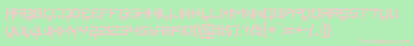 StencilordieRegular Font – Pink Fonts on Green Background