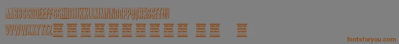 VtksStorm2 Font – Brown Fonts on Gray Background
