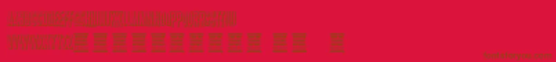 VtksStorm2 Font – Brown Fonts on Red Background