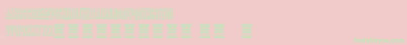 VtksStorm2 Font – Green Fonts on Pink Background