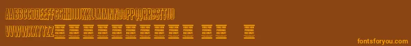VtksStorm2 Font – Orange Fonts on Brown Background