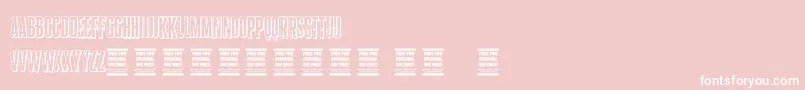 VtksStorm2 Font – White Fonts on Pink Background