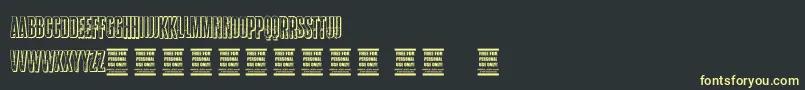VtksStorm2 Font – Yellow Fonts on Black Background