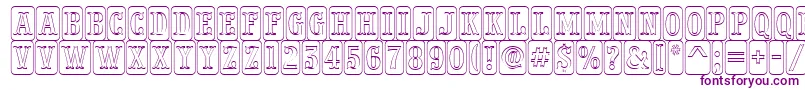 APresentumnrcmdcotl Font – Purple Fonts on White Background