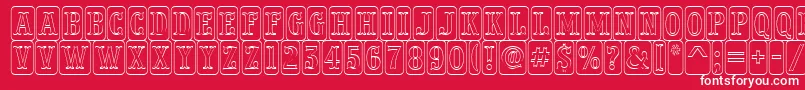 APresentumnrcmdcotl Font – White Fonts on Red Background