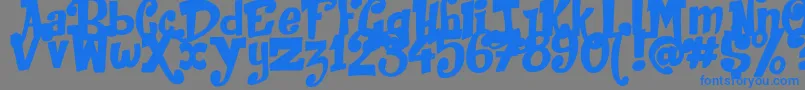 JackInTheBox Font – Blue Fonts on Gray Background
