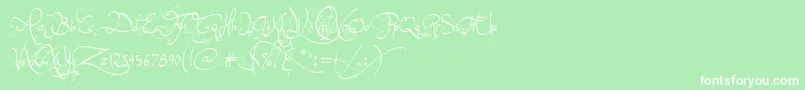 JellykaEndlessVoyage Font – White Fonts on Green Background