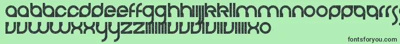 CerebroAutodestructivo Font – Black Fonts on Green Background