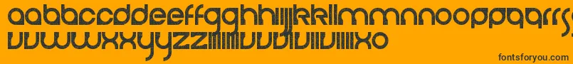 CerebroAutodestructivo Font – Black Fonts on Orange Background
