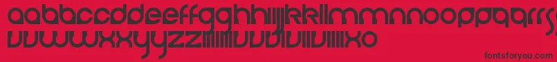 CerebroAutodestructivo Font – Black Fonts on Red Background