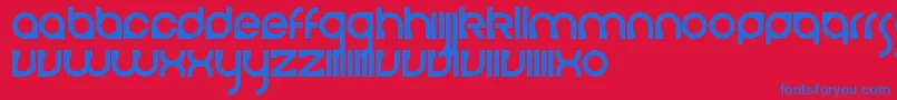 CerebroAutodestructivo Font – Blue Fonts on Red Background