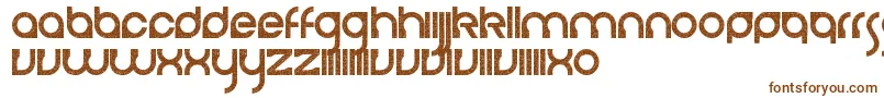 CerebroAutodestructivo-fontti – ruskeat fontit valkoisella taustalla
