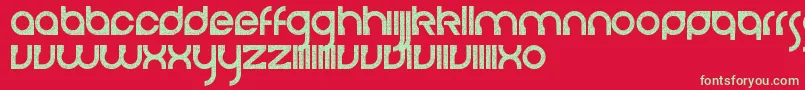 CerebroAutodestructivo Font – Green Fonts on Red Background