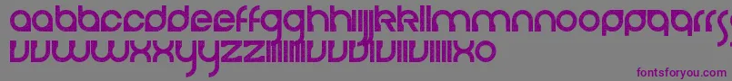 CerebroAutodestructivo-fontti – violetit fontit harmaalla taustalla