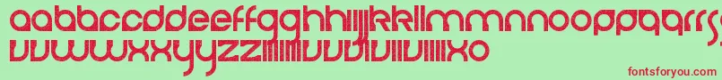 CerebroAutodestructivo Font – Red Fonts on Green Background