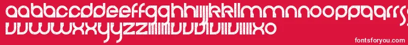 CerebroAutodestructivo Font – White Fonts on Red Background