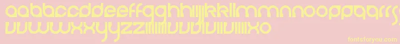 CerebroAutodestructivo Font – Yellow Fonts on Pink Background