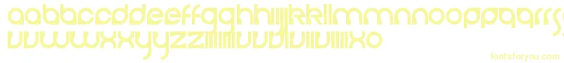 Шрифт CerebroAutodestructivo – жёлтые шрифты