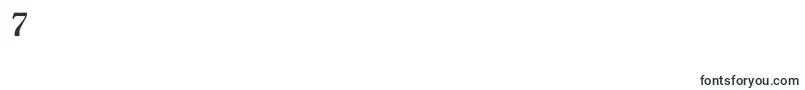 GoudystdBolditalic-Schriftart – Schriften für die Ziffer 7