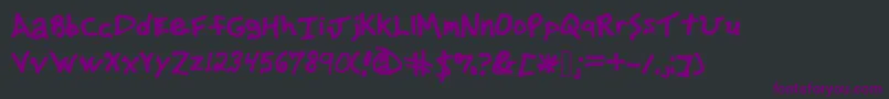 Advertisingphilfont1 Font – Purple Fonts on Black Background