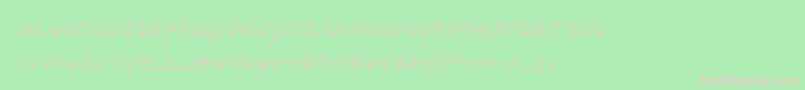 Arilons Font – Pink Fonts on Green Background