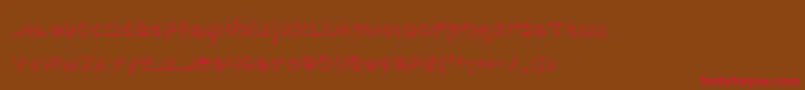 Arilons Font – Red Fonts on Brown Background