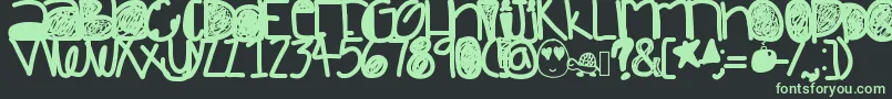 More about Dazedandconfused Font Dazedandconfused Font – Green Fonts on Black Background