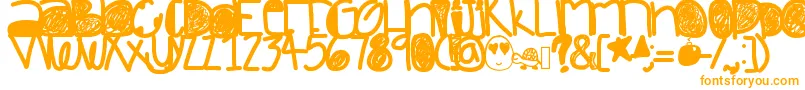 Dazedandconfused Font – Orange Fonts on White Background