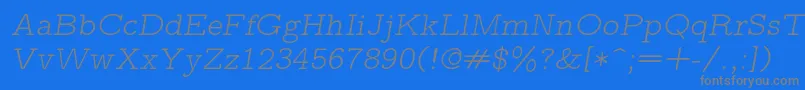 Más sobre la fuente Lmmonoproplt10Oblique fuente Lmmonoproplt10Oblique – Fuentes Grises Sobre Fondo Azul