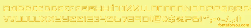 fuente Quasitron ffy – Fuentes Naranjas Sobre Fondo Amarillo