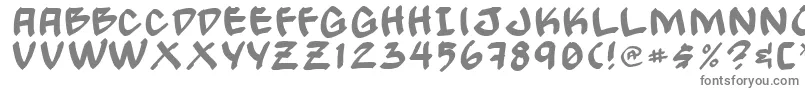 GongNormal-Schriftart – Graue Schriften auf weißem Hintergrund