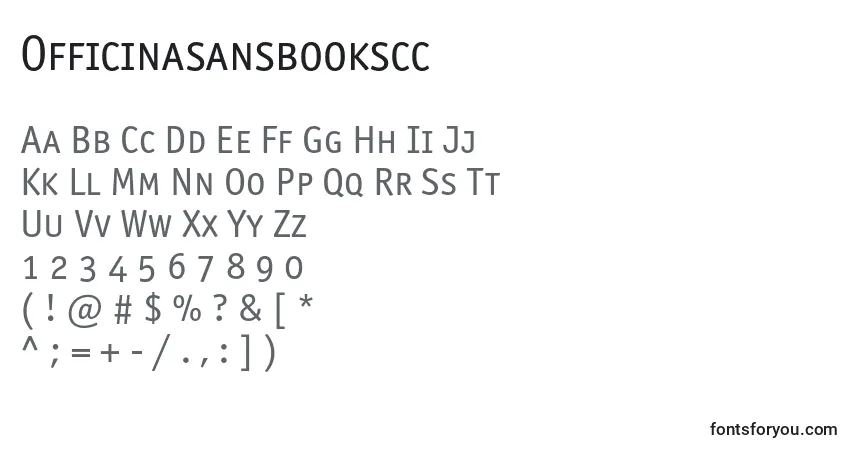 Шрифт Officinasansbookscc – алфавит, цифры, специальные символы