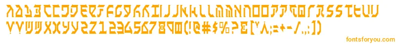 Шрифт FantazianCondensed – оранжевые шрифты
