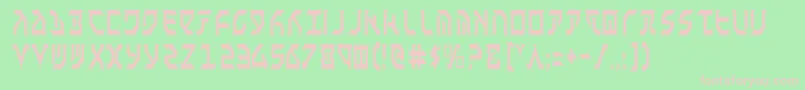 FantazianCondensed Font – Pink Fonts on Green Background