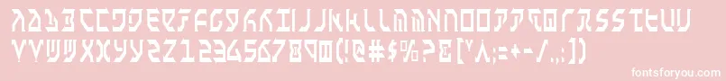 FantazianCondensed Font – White Fonts on Pink Background