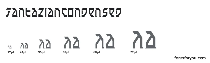 FantazianCondensed Font Sizes