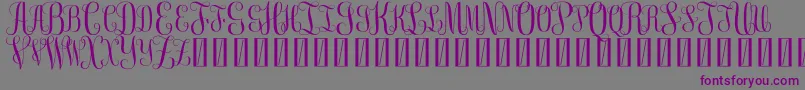 FreemonogramBeta0.5 Font – Purple Fonts on Gray Background