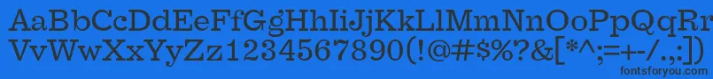 FaraoOt Font – Black Fonts on Blue Background